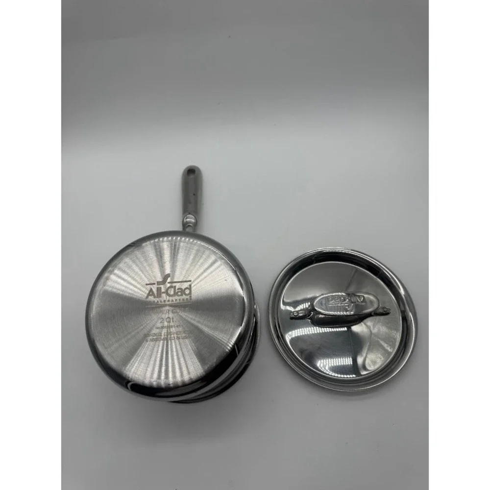 All-Clad‎ Copper Core 2 Qt Saucier Saucepan with Lid 5-Ply Stainless Steel USA
